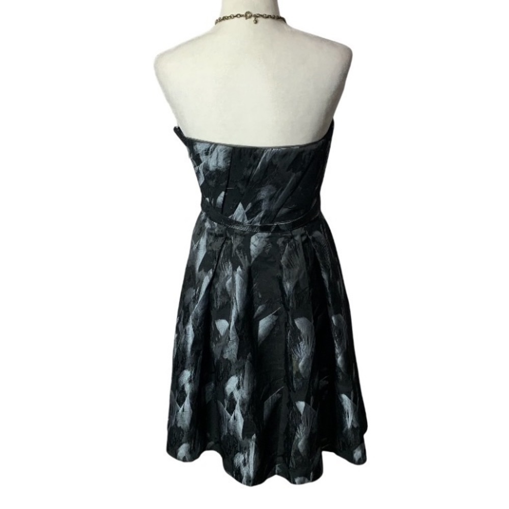 Nwt Whbm Strapless Feather Print Dress - Picture 7 of 9